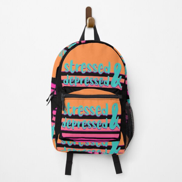 Item preview, Stressed and depressed - outrun style designed and sold by BRU Design.