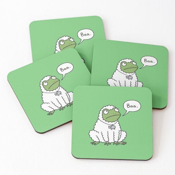 Item preview, Baa – Funny Frog in Sheep Costume Deadpan Humor designed and sold by cladeart.
