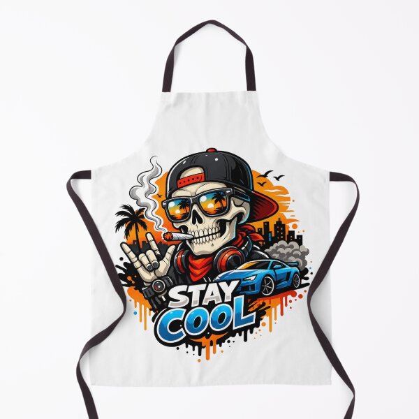 Item preview, ?? Stay Cool Skull Street Style Graphic T-Shirt | Urban Hip Hop Skeleton Design designed and sold by MAStrends.