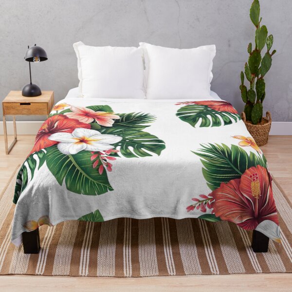 Item preview, Vibrant Red Tropical Hibiscus Flower Bouquet designed and sold by animenosekaiii.