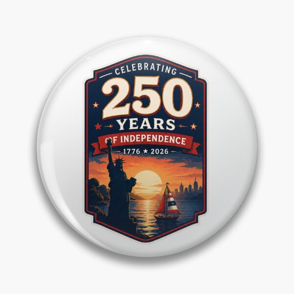 Item preview, America 250: Statue of Liberty Badge – 250 Years of Independence designed and sold by Fanybany.