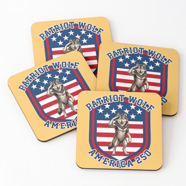 Item preview, Patriot Wolf: America 250 designed and sold by Finding Source Designs.