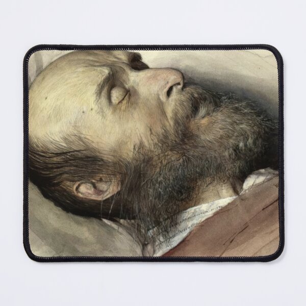 Item preview, Portrait of a Bearded Man on Deathbed designed and sold by artofuniverse.
