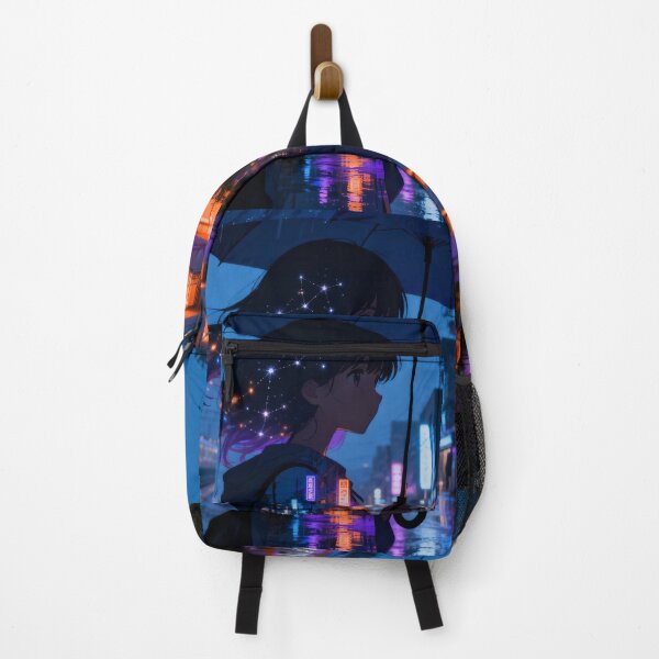Item preview, Constellation Girl — Neon Tokyo Rain Anime Art designed and sold by middelight-luna.