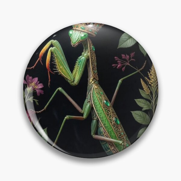 Item preview, Praying Mantis with Roses designed and sold by VelarisMoon.