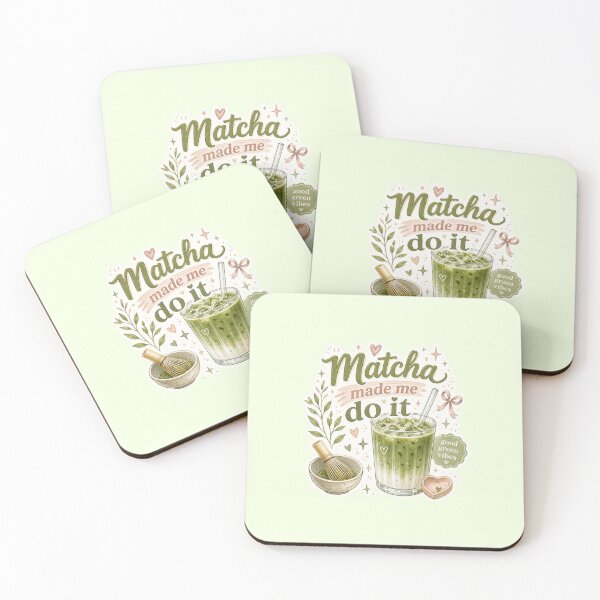 Item preview, Matcha Made Me Do It | Iced Matcha Latte Lover | Cute Coffee Shop Aesthetic Gift designed and sold by My Gluten Free Life UK.