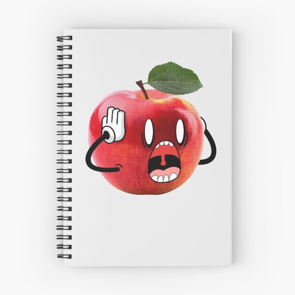 Item preview, An Apple in Panic Funny Real Life Doodle designed and sold by PerttyShirty.