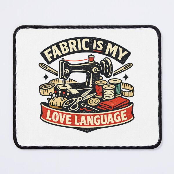 Item preview, Fabric Is My Love Language | Sewing & Quilting Humor Design designed and sold by EverStitchStudio ★★★★★.