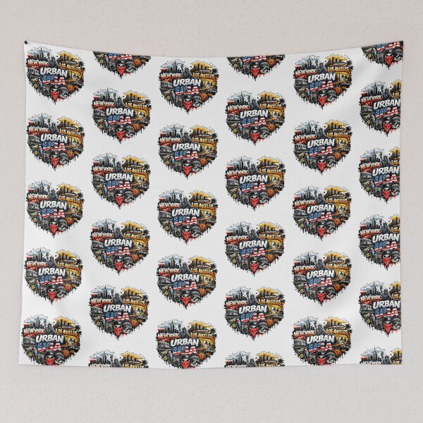 Item preview, Urban USA Street Culture T‑Shirt – New York & Los Angeles Urban Art designed and sold by EdgeSphere.