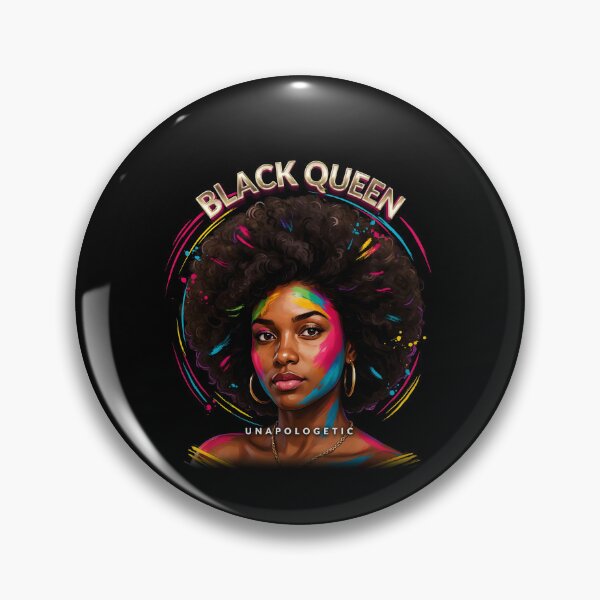 Item preview, African Woman Afro Color Painted Face Vibrant Black History designed and sold by Redgiant87x.