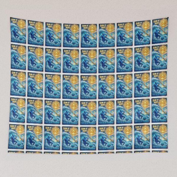 Item preview, Sun of May Blue Sharks Argentina Football Soccer Player Design designed and sold by VikrantCreative.