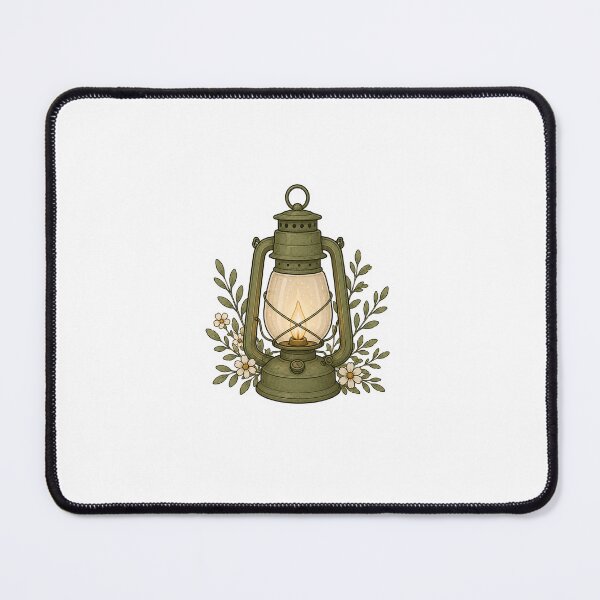 Item preview, Vintage Camping Lantern Sticker | Cottagecore Botanical Lantern Aesthetic designed and sold by PopStickerLab22.
