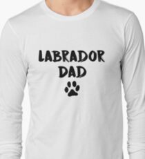 Camiseta de manga larga Labrador Dad