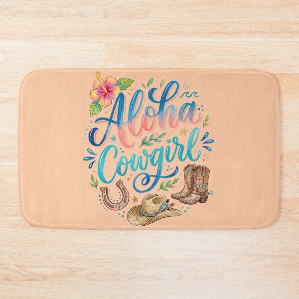 Item preview, Aloha Cowgirl – Hawaiian Vibes Design designed and sold by Sea Gem.