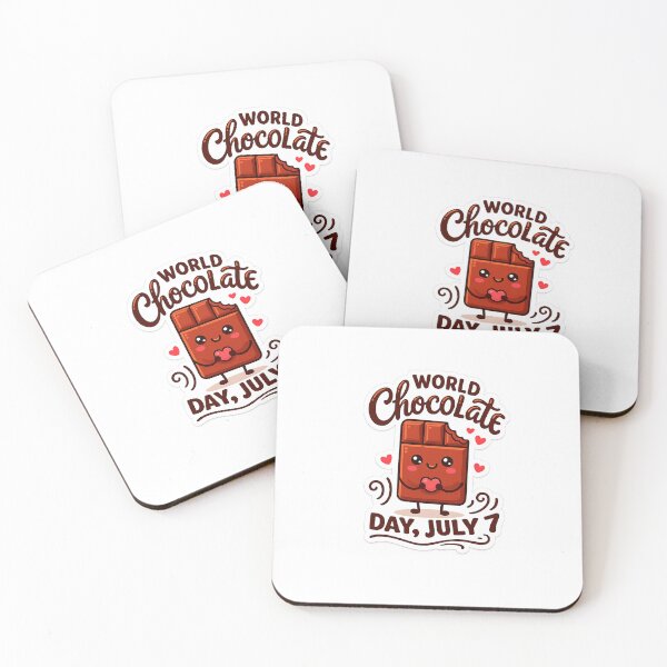 Item preview, World Chocolate Day July 7 Cute Kawaii Chocolate Bar Holding Heart Sticker designed and sold by naruto4925.