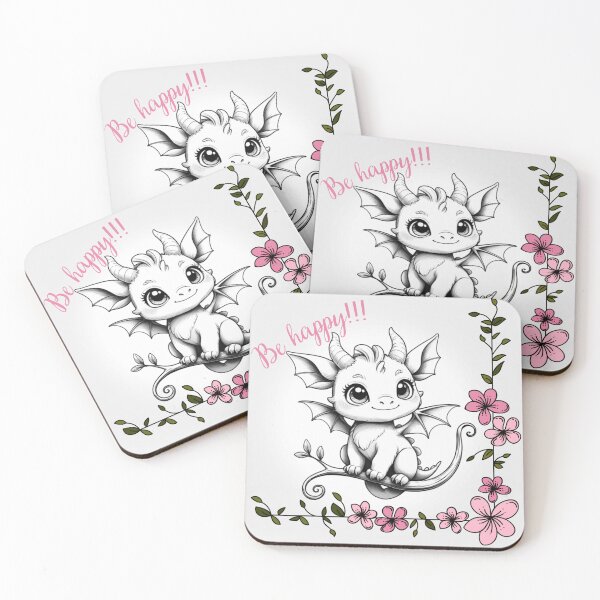 Item preview, Little dragon wishes happiness designed and sold by Universe-of-Merch.
