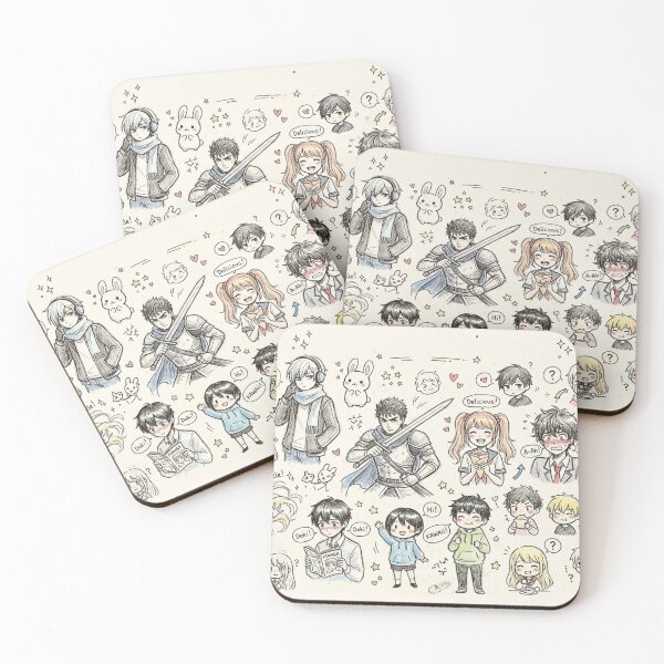 Item preview, Anime Characters Sketch Collage Art designed and sold by Khatumeye.