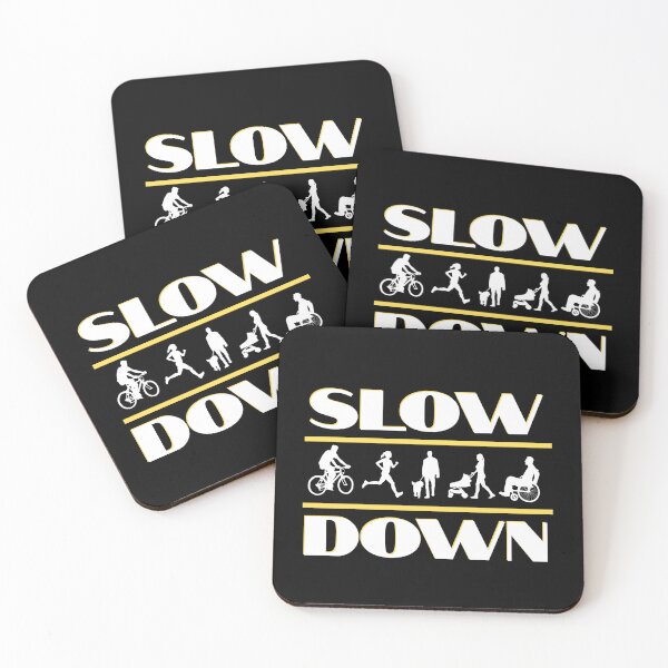Item preview, Slow Down - Neighborhood Pedestrian Safety Sign | Light Ink Edition designed and sold by SunandShade.