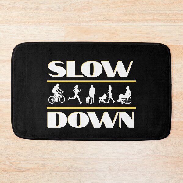 Item preview, Slow Down - Neighborhood Pedestrian Safety Sign | Light Ink Edition designed and sold by SunandShade.