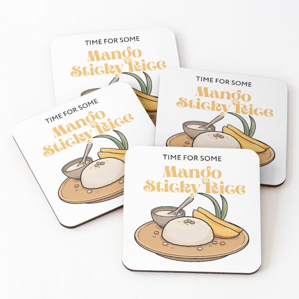 Artikelvorschau, Mango-Klebreis entworfen und verkauft von ArcticFoxStudio.