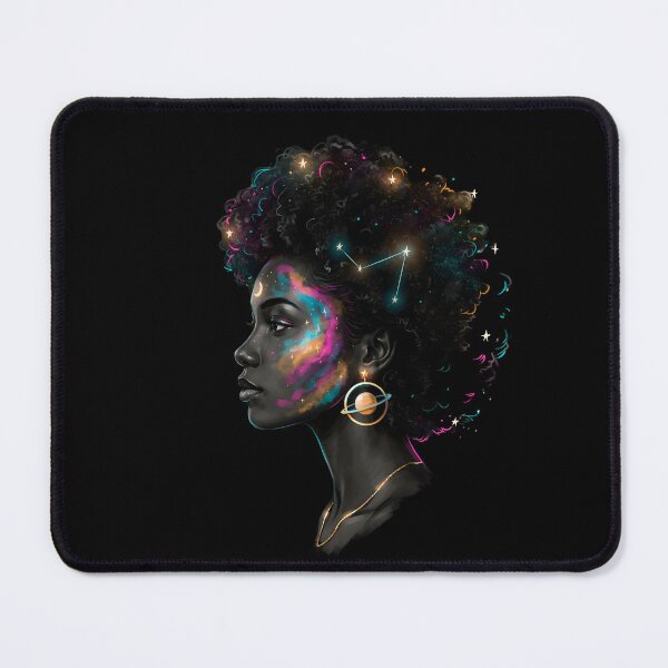 Item preview, African Woman Afro Color Painted Face Colorful Afro for Black Sistas designed and sold by Redgiant87x.