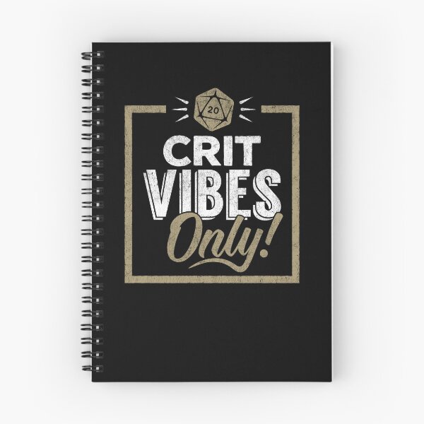 Item preview, Crit Vibes Only designed and sold by NerdAtArms.