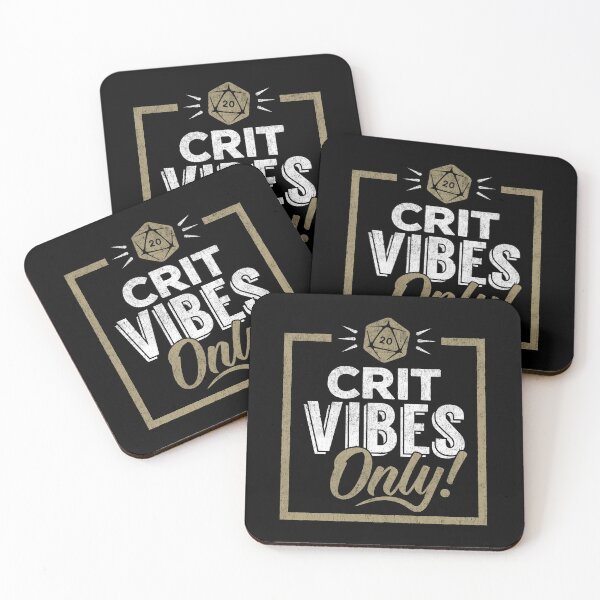 Item preview, Crit Vibes Only designed and sold by NerdAtArms.