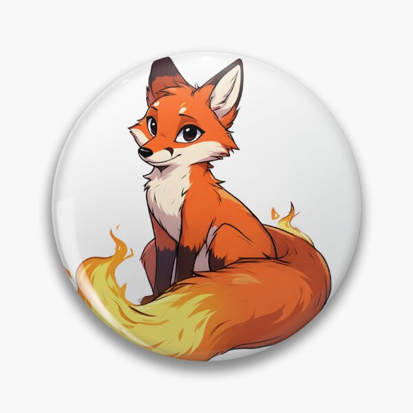 Item preview, Fantasy Fire-Tailed Fox – Cute Cartoon Woodland Character Illustration designed and sold by Karolina’s Cozy Creations.