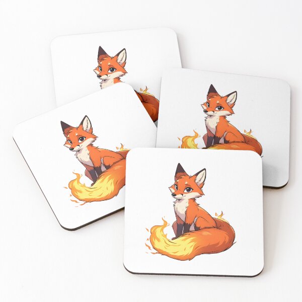 Item preview, Fantasy Fire-Tailed Fox – Cute Cartoon Woodland Character Illustration designed and sold by Karolina’s Cozy Creations.