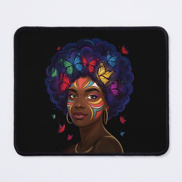 Item preview, African Woman Afro Color Painted Face Artistic Black Queen designed and sold by Redgiant87x.