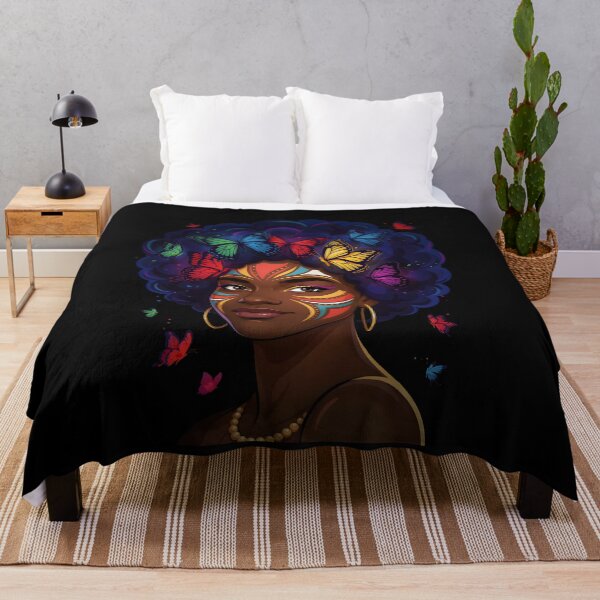 Item preview, African Woman Afro Color Painted Face Artistic Black Queen designed and sold by Redgiant87x.