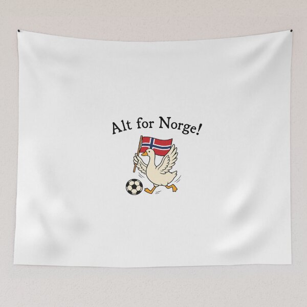 Item preview, Alt for Norge! Norway, Norwegian Pride, Funny Goose designed and sold by littlemiscat.