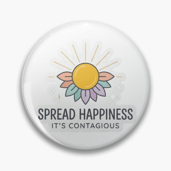 Item preview, Spread Happiness It's Contagious Aesthetic Retro Sun Flower designed and sold by LittleStickerPlanet.