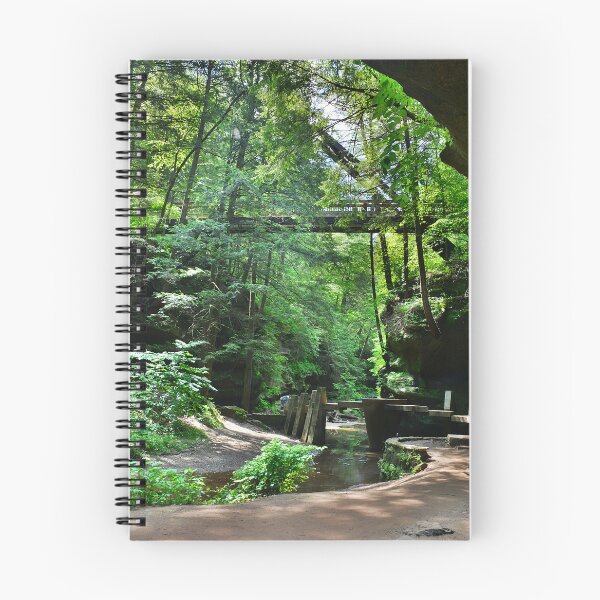 Item preview, Triangle Bridge At Hocking Hills State Park Vertical 2 designed and sold by LisaWootenPhoto.