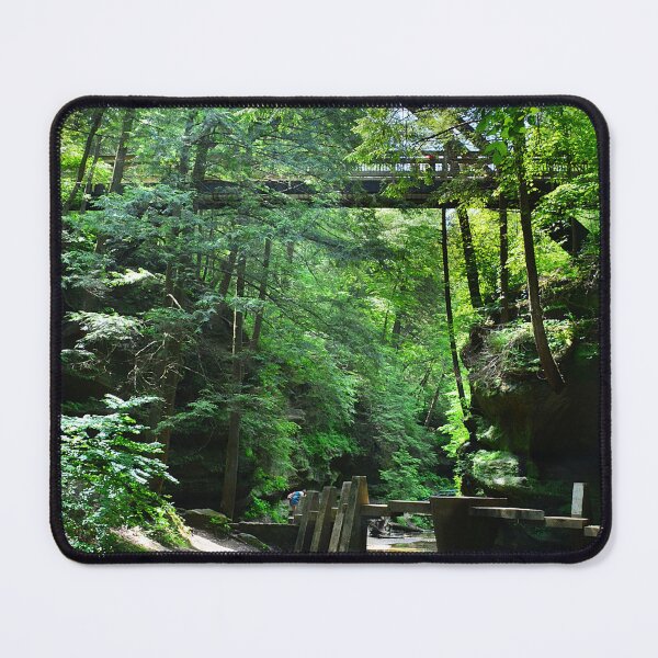 Item preview, Triangle Bridge At Hocking Hills State Park Vertical 2 designed and sold by LisaWootenPhoto.