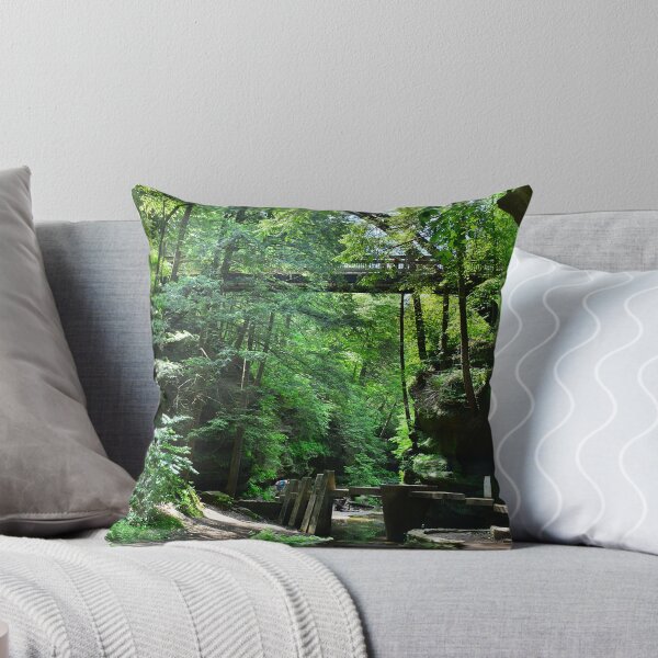 Item preview, Triangle Bridge At Hocking Hills State Park Vertical 2 designed and sold by LisaWootenPhoto.