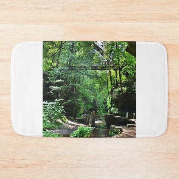 Item preview, Triangle Bridge At Hocking Hills State Park Vertical 2 designed and sold by LisaWootenPhoto.