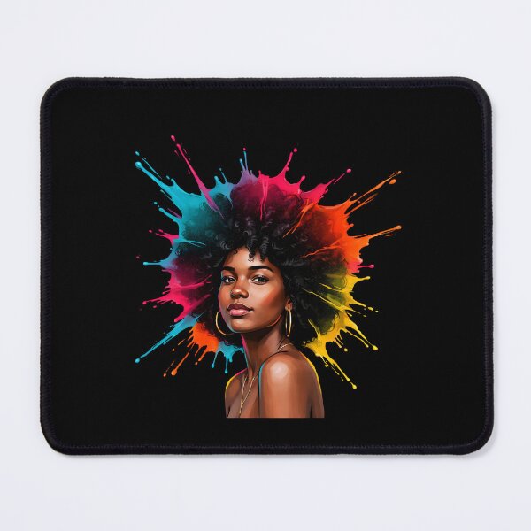 Item preview, African Woman Afro Color Painted Face African Heritage Black Queen designed and sold by Redgiant87x.