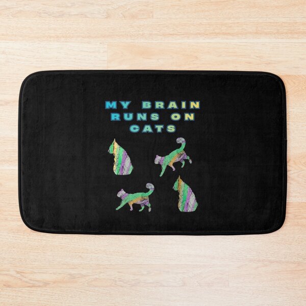 Item preview, My Brain Runs On Cats designed and sold by mirciashop.