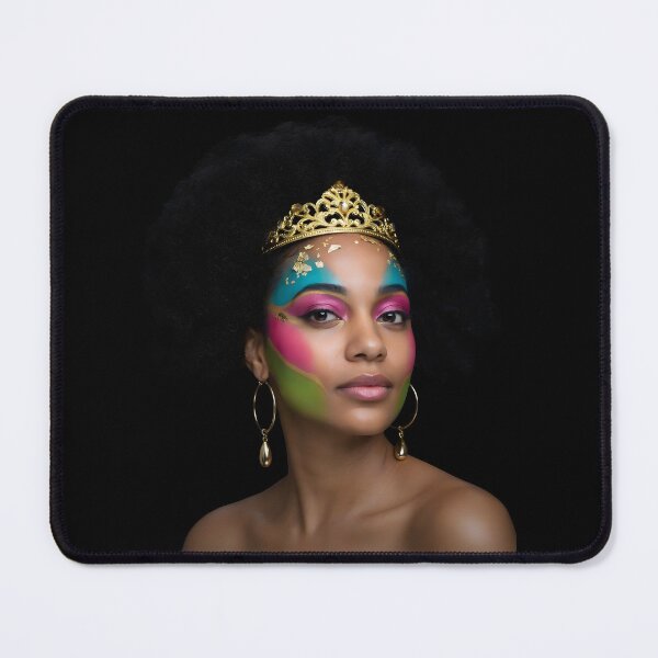 Item preview, African Woman Afro Color Painted Face Modern Afro Art Celebrating Black History designed and sold by Redgiant87x.