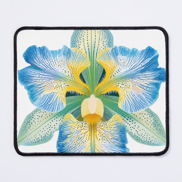 Item preview, Blue Iris Flower Botanical Illustration designed and sold by minbadesign.