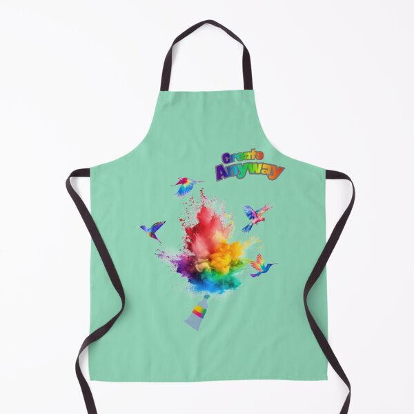 Item preview, Create Anyway Rainbow Paint Explosion Flying Birds Art designed and sold by Miheerala.