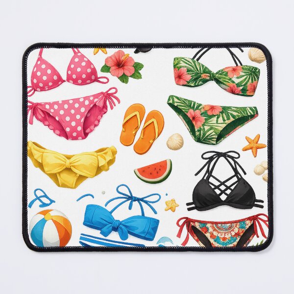 Item preview, Colorful bikini's and Seashells Summer Beach Design designed and sold by Hookesmode.