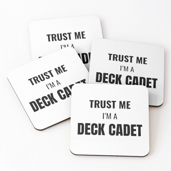 Item preview, Trust Me I'm a Deck Cadet (Black) designed and sold by ShipCrewNation.