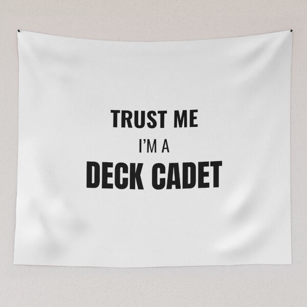 Item preview, Trust Me I'm a Deck Cadet (Black) designed and sold by ShipCrewNation.