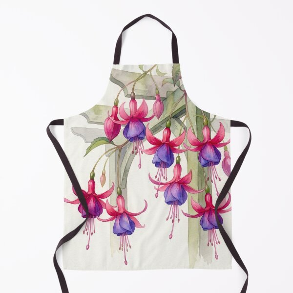 Item preview, Fuchsia 'Dark Eyes' in Wabi-Sabi Watercolor #1 designed and sold by Helios Be. Lavsh.