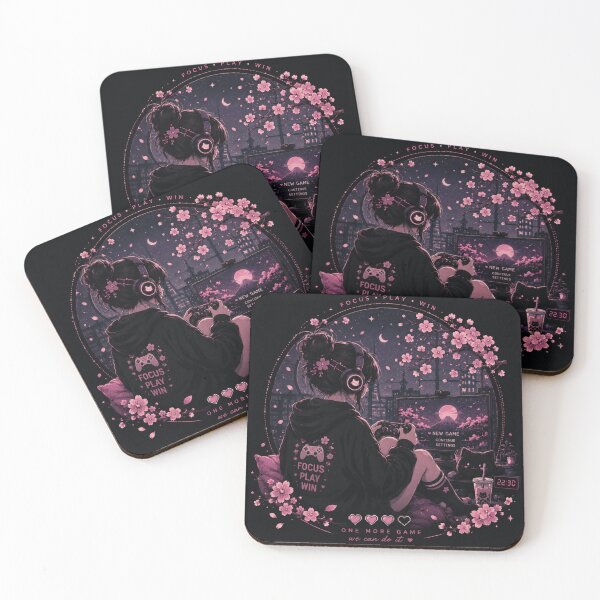 Item preview, Gaming woman with cherry blossoms designed and sold by NFire97.