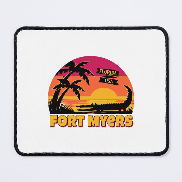Item preview, Fort Myers Alligator Sunset Retro Florida Travel designed and sold by AntiqueImages.