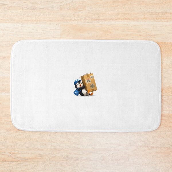 Item preview, Penguin Delivery Delay - Clumsy Penguin Package Art designed and sold by QuirkNest Studio .