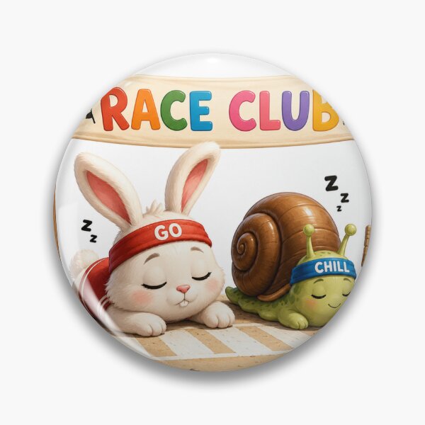 Item preview, Bunny Snail Race Club - Slow and Fast Besties designed and sold by QuirkNest Studio .